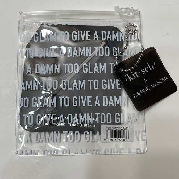 NWT Kitsch “Angel” Rhinestone Bobby Pin - Picture 3 of 3